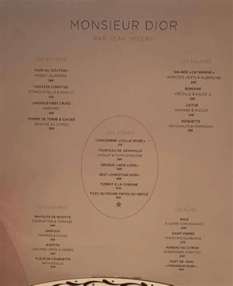 dior restaurant capri menu|dior restaurant.